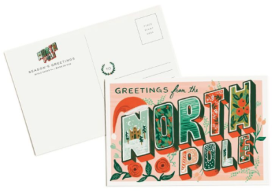 Greetings from the North Pole Postcards - Rifle Paper Co