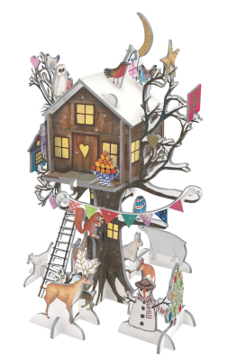 Christmas Treehouse Pop &amp; Slot Advent Calendar - Roger la Borde POP110
