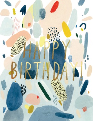 Abstract Birthday Card - PUG1644