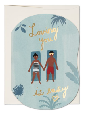Loving You is Easy Card - Red Cap Cards