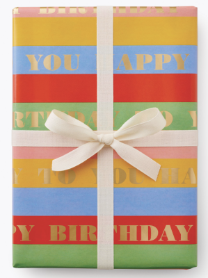 Birthday Wishes Wrap - Geschenkpapier Rolle