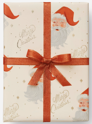 Santa Holiday Continuous Wrap - Geschenkpapier Rolle