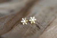 Edelstahl Stecker snowflake 3